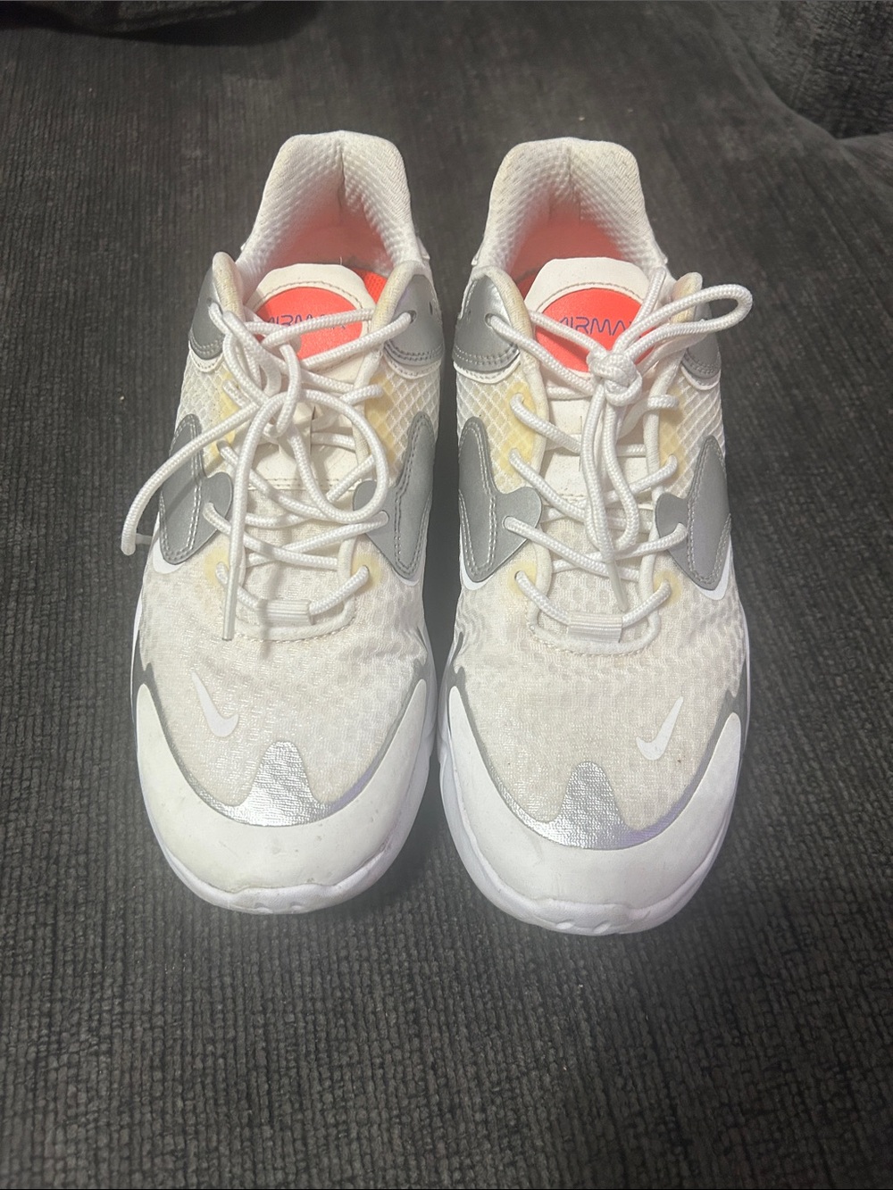 Nike White, Gray & Coral Accent Women's Sneakers